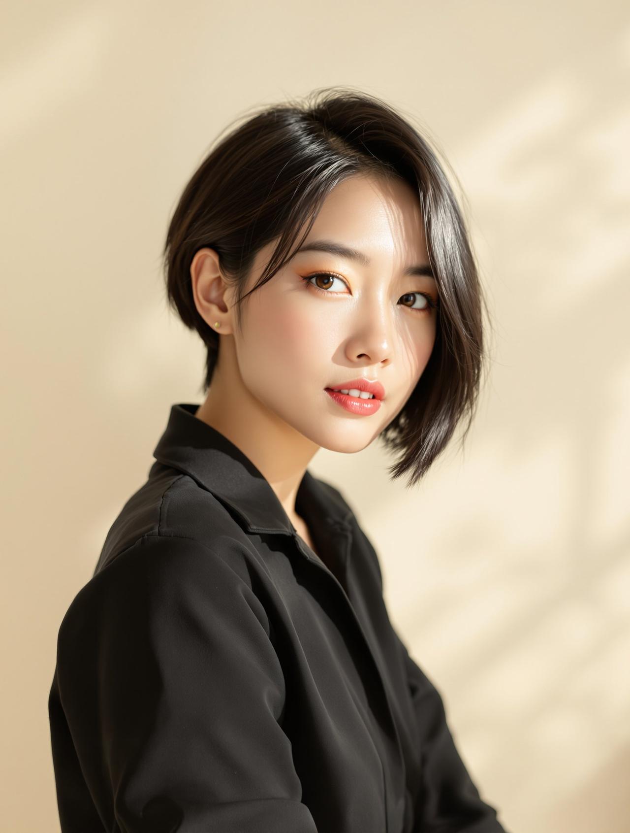 cos吧 - 短发飞扬 - 校园制服热门写真